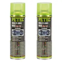 2x 500ml PETEC 73460 MULTI UBS-WAX Spray Unterbodenschutz Korrosionsschutz