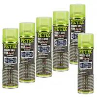 6x 500ml PETEC 73460 MULTI UBS-WAX Spray Unterbodenschutz Korrosionsschutz