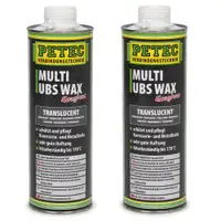 2x 1 Liter PETEC 73410 MULTI UBS-WAX Saugdose Unterbodenschutz Korrosionsschutz