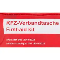 4x PETEX Auto PKW Verbandtasche Verbandkasten Erste-Hilfe ROT DIN13164-2022 (MHD 01.2028)