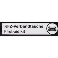 4x PETEX KFZ Verbandtasche Verbandkasten Erste-Hilfe SCHWARZ DIN13164-2022 (MHD 04.2028)