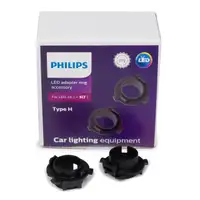 PHILIPS 11172X2 Adapterringe Lampenfassung H7 LED Typ H PX26d Hyundai i30 KIA Cee'd Ceed