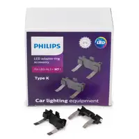 PHILIPS 11180X2 Adapterringe Lampenfassung H7 LED Typ K PX26d für FORD Focus 4