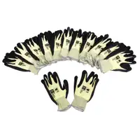 PRO-FIT 518LO Handschuhe Arbeitshandschuhe GELB SCHWARZ Größe 10 / XL (12 Paar)