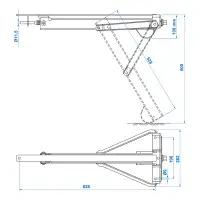 PROPLUS 361505 Ausdrehstütze Stützfuß Steckstütze Wohnwagen Kurbelstützen 800Kg Höhe 500mm