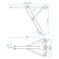 PROPLUS 361501 Ausdrehstütze Stützfuß Steckstütze Wohnwagen Kurbelstützen 500KG