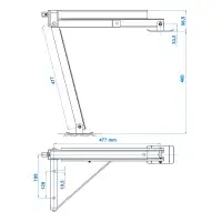 PROPLUS 361510V01 Ausdrehstütze Stützfuß Steckstütze Wohnwagen Kurbelstützen max. 600Kg