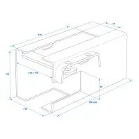 PROPLUS 341325S Kastensicherung 110x110mm mit Rundbügel-Vorhangschloss