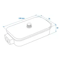 PROPLUS 343097PM Anhänger Verteilerdose Kabelverbindungsdose Verteilerkasten 8x4 polig