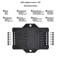 PROPLUS 343128 LED-Licht-Prozessor Lastwiderstand Lichtprozessor Prozessor Anhänger 12V