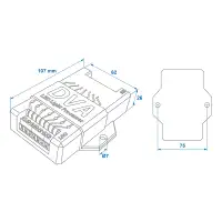 PROPLUS 343128 LED-Licht-Prozessor Lastwiderstand Lichtprozessor Prozessor Anhänger 12V