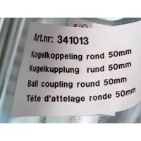 PROPLUS 341013 Kugelkupplung RUND 50mm für 750kg Zugvorrichtung Anhänger Zugmaul