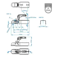 PROPLUS 341015 Kugelkupplung RUND 70mm für 750kg Zugvorrichtung Anhänger Zugmaul