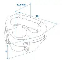 PROPLUS 341501HG Rangiergriff Handgriff Griff für Stützrad Anhänger Rangierhilfe Ø48mm