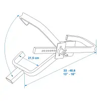 PROPLUS 360172 Radkralle Parkkralle Wegfahrsperre PKW Wohnwagen Anhänger 13 bis 16 Zoll