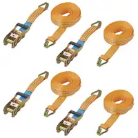 4x 1500Kg 8m 35mm Spanngurt Set Ratschengurt Zurrgurt Ladungssicherung EN121952