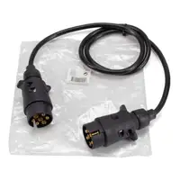 PROPLUS 343540 Anhänger Verlängerungskabel mit 2x Stecker 7-polig PVC 1M 100cm