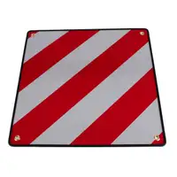 PROPLUS 361234 Alu-Warntafel Warnschild REFLEKTIEREND 50x50cm für Spanien Italien 2in1