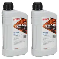 2L 2 Liter ROWE HYPOID EP S-LS SAE 75W-140 Limited Slip Schaltgetriebeöl API GL-5 / LS