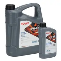 6L 6 Liter ROWE SYNTH RS LONGLIFE IV 0W-20 0W20 Motoröl Öl Porsche C20 VW 508.00/509.00