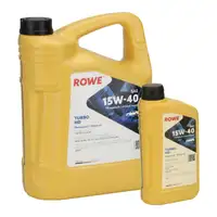 6L 6 Liter ROWE TURBO HD 15W40 Motoröl Öl FIAT 9.55535-G2/D2 MB 229.1 VW 501.01/505.00