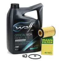 5L WOLF 0W30 LL III FE Motoröl + MANN Ölfilter VW Golf 7 Passat B8 Tiguan T6 1.6/2.0 TDI