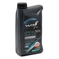 4L WOLF OFFICIALTECH 0W20 LS-FE + ORIGINAL FIAT Ölfilter 500X (334_) Tipo (356_, 357_) 1.0