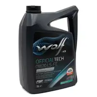 5L WOLF OFFICIALTECH 0W20 LS-FE Motoröl ORIGINAL Ölfilter OPEL Astra K Insignia B 1.5 CRDi