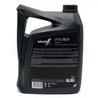 5L 5 Liter WOLF VITALTECH 0W30 V Motoröl Öl VOLVO VCC 95200377 BMW Longlife-01 FE