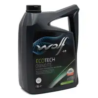 5L 5 Liter WOLF ECOTECH 0W40 FE Motoröl Öl API SN PORSCHE A40 VW 502/505.00 MB 229.3/5