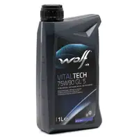 1L 1 Liter WOLF VITALTECH 75W90 GL-5 Getriebeöl Schaltgetriebeöl MT-1 MB 235.8