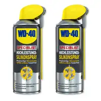 WD-40 SPECIALIST 49377 Silikonspray Hochleistungssilikonspray 2x 400ml