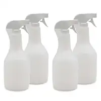 4x 1L Sprühflasche Pumpzerstäuber Pumpsprühflasche WEISS mit Sprühkopf UNBEFÜLLT