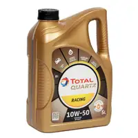 5L 5 Liter TOTAL QUARTZ RACING 10W-50 10W50 Motoröl Öl ACEA A3/B4 API SN/CF