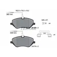 TEXTAR 2413301 Bremsbeläge + Warnkontaktsensor CITROEN C5 III C6 PEUGEOT 407 607 vorne