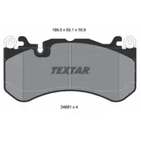 TEXTAR 2468101 Bremsbeläge MERCEDES W204 W205 W211 W212 W463 W221 W222 63AMG GT vorne