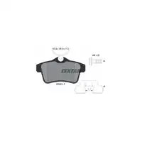 TEXTAR Bremsscheiben + Radlager + Beläge CITROEN C4 II DS4 DS5 PEUGEOT 3008 5008 hinten