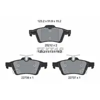 TEXTAR Bremsen Set Bremsscheiben + Bremsbeläge FORD Focus 3 MK3 ab 01.2016 hinten