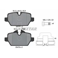 TEXTAR 2547801 Bremsbeläge Bremsklötze MINI Countryman R60 Paceman R61 hinten