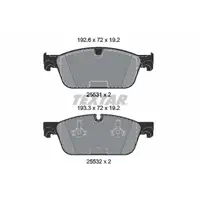 TEXTAR 2553101 Bremsbeläge Bremsklötze MERCEDES-BENZ M- GL- GLE GLS W166 X166 C292 vorne