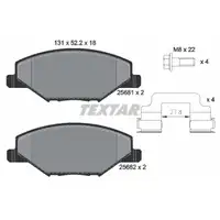 TEXTAR 2568101 Bremsbeläge Bremsbelagsatz Bremsklötze SKODA Fabia 3 PR-1ZE vorne