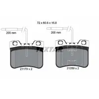 TEXTAR 2117902 Bremsbeläge + Warnsensor CITROEN AX bis 10.1990 PEUGEOT 106 I 1.1 vorne