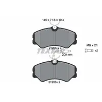 TEXTAR 2120501 Bremsbeläge + Warnsensor CITROEN C25 FIAT Ducato 280 290 PEUGEOT J5 vorne