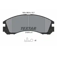 TEXTAR 2137001 Bremsbeläge MITSUBISHI Lancer EVO 8 9 Outlander 1 2 3 Space Wagon vorne