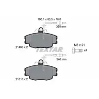 TEXTAR 2146002 Bremsbeläge + Warnkontaktsensor CITROEN ZX / Break (N2) vorne 95658557