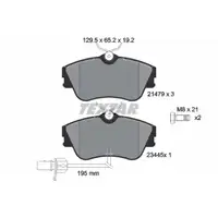 TEXTAR 2147903 Bremsbeläge + Sensor VW California Transporter T4 15 Zoll ab Fgst. vorne