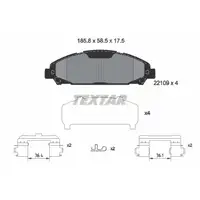 TEXTAR 2210901 Bremsbeläge Bremsklötze FORD Mustang MK6 ab 10.2017 mit Schwimmsattel vorne