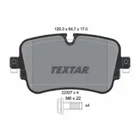 TEXTAR 2230701 Bremsbeläge AUDI A6 C8 A7 4K A8 4H 4N Q7 Q8 4M VW Touareg CR hinten