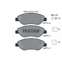 TEXTAR 2247601 Bremsbeläge Bremsklötze FIAT Tipo (356_, 357_) mit BOSCH-System vorne