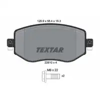 TEXTAR 2261001 Bremsbeläge Bremsklötze Bremsbelagsatz RENAULT Megane 4 vorne 410603407R